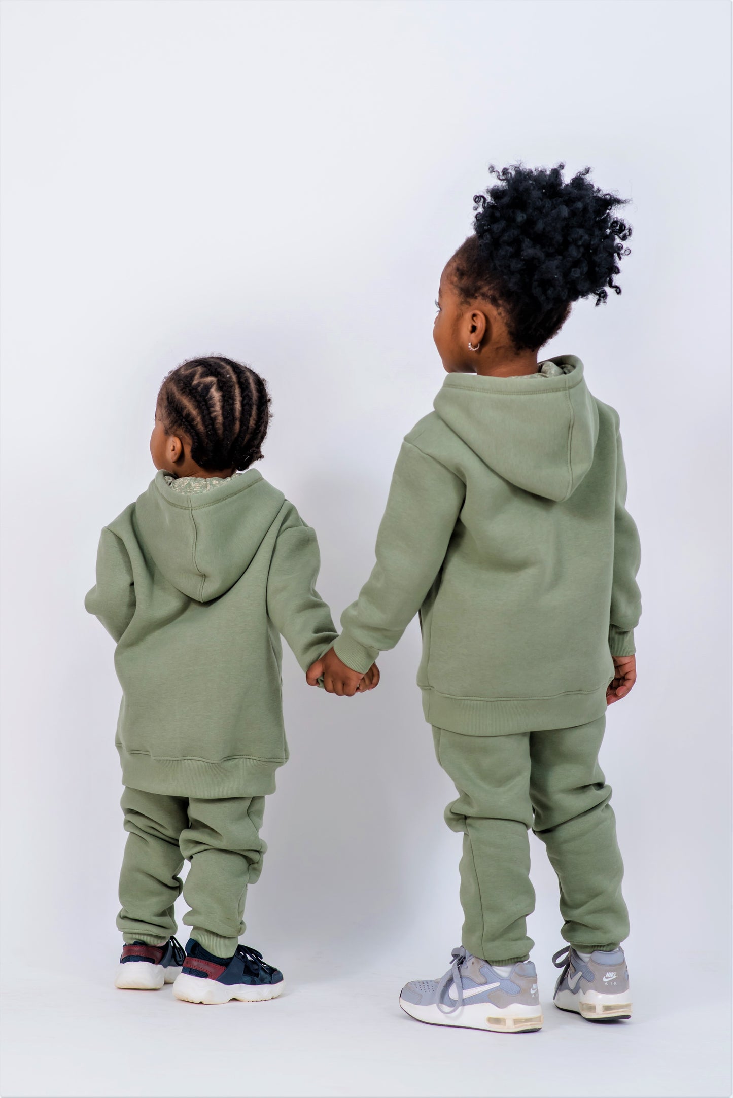 TRENING COPII FLAUSAT OLD GREEN (size 2 - 6)