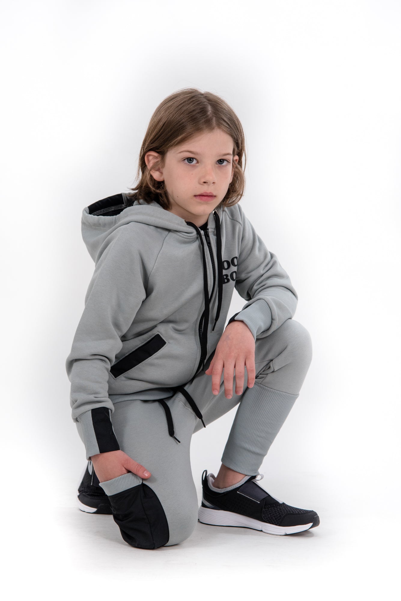 TRENING BUMBAC GRI (size 7 - 10)