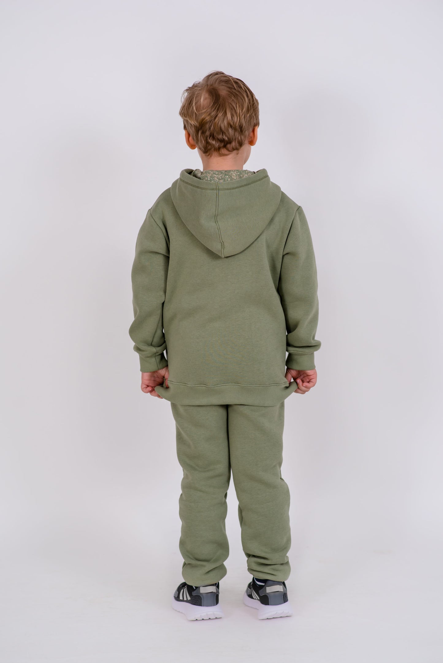 TRENING COPII FLAUSAT OLD GREEN (size 7 - 10)