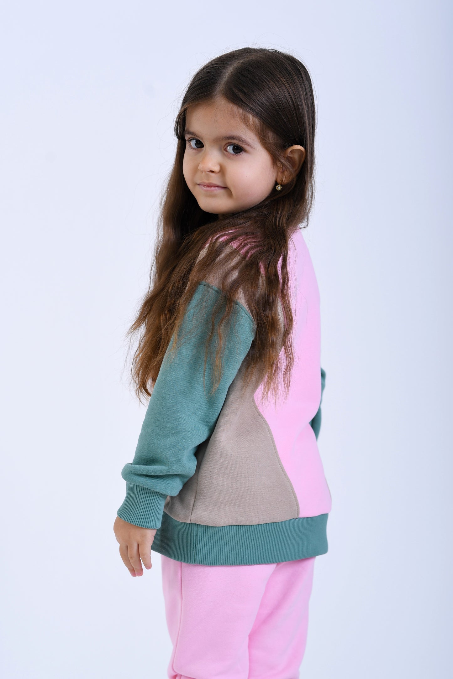 BLUZA BUMBAC FETE COLOUR BLOCK
