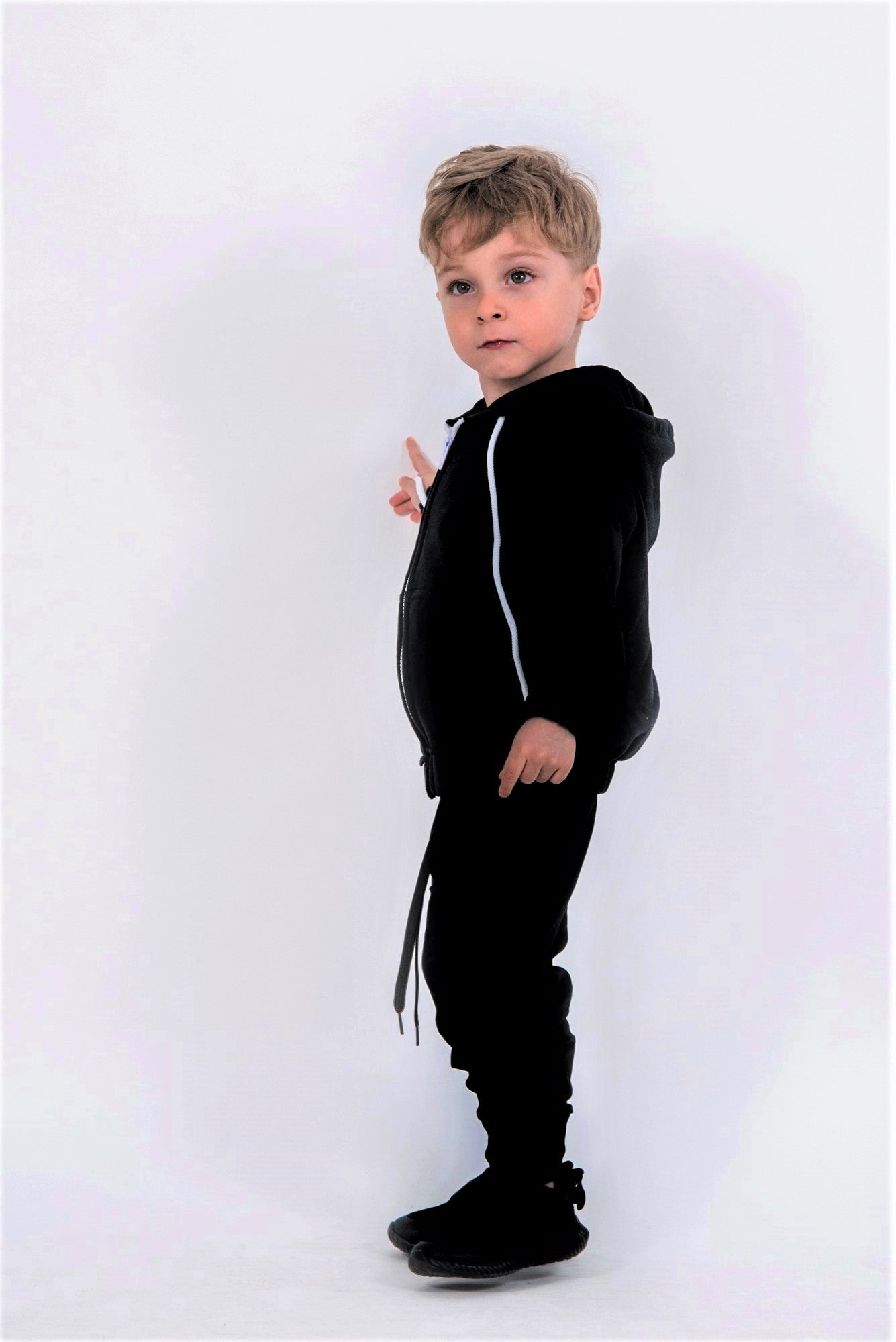 JOGGER SUBTIRE NEGRU