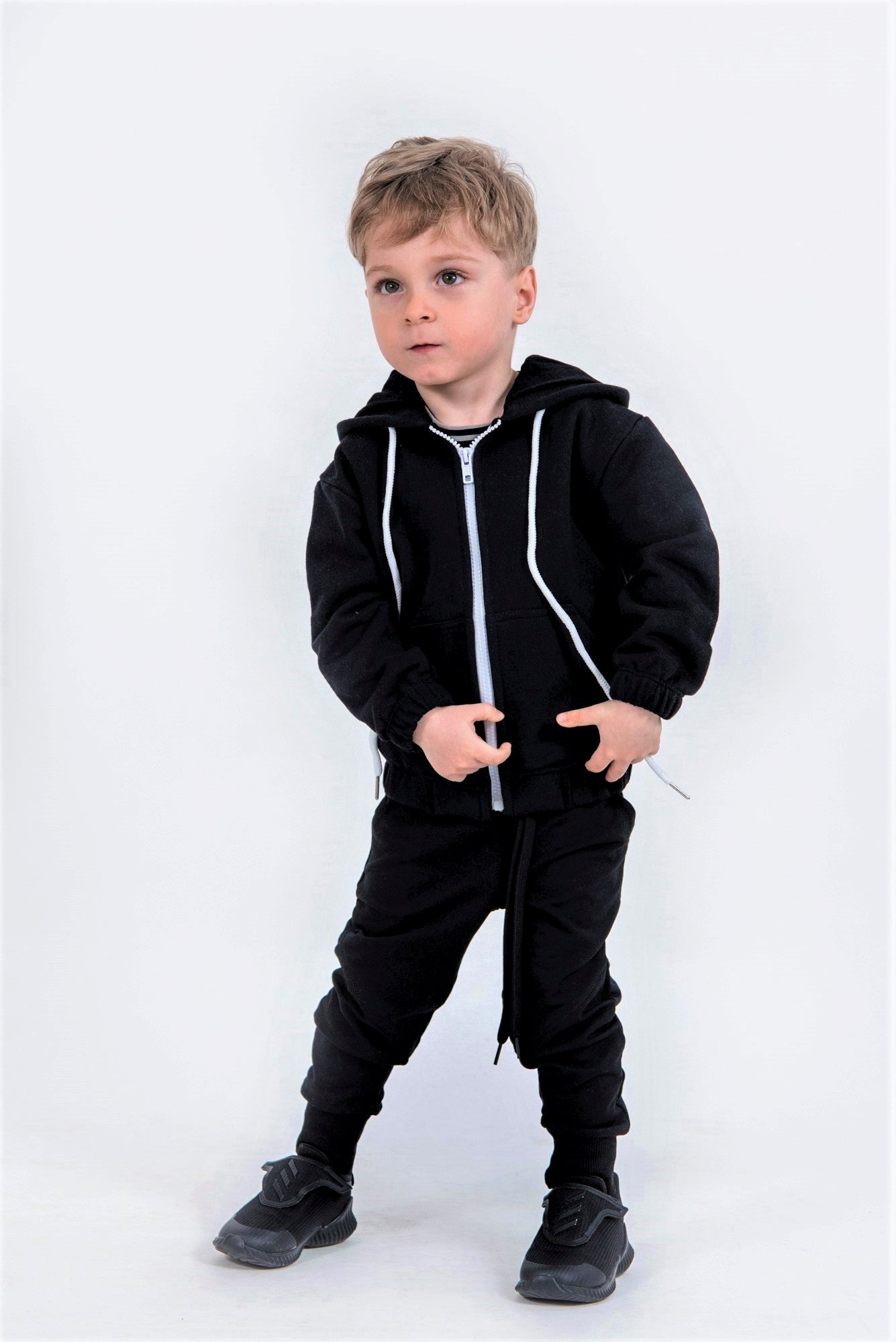 JOGGER SUBTIRE NEGRU