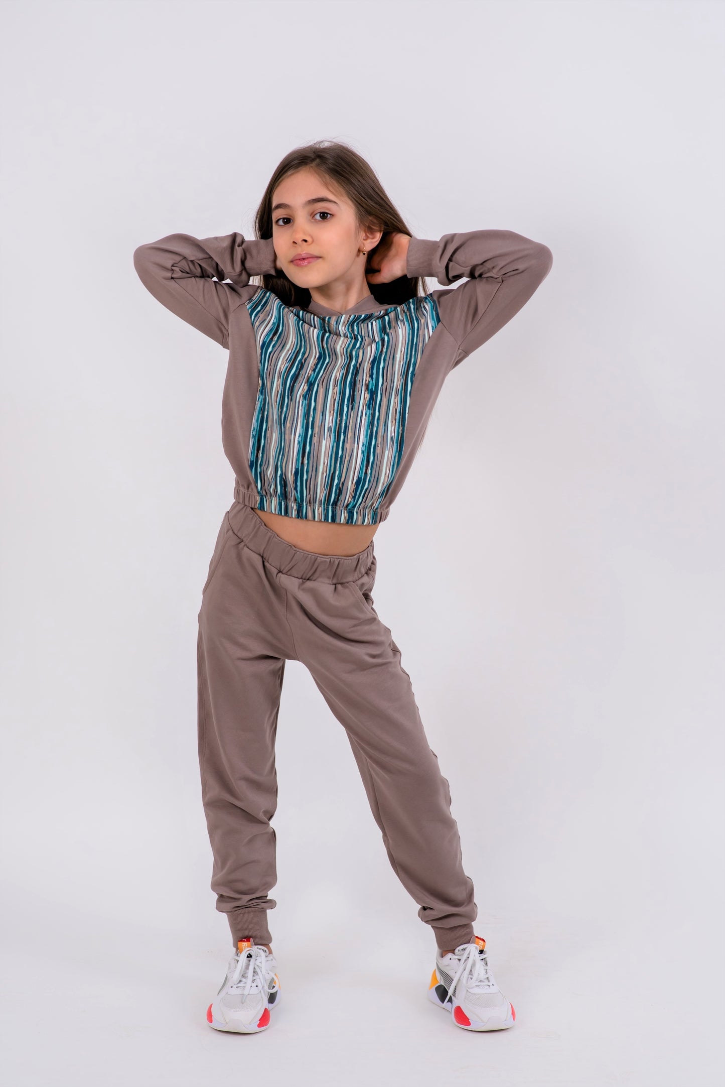 BLUZA TRENING MODERN STRIPE