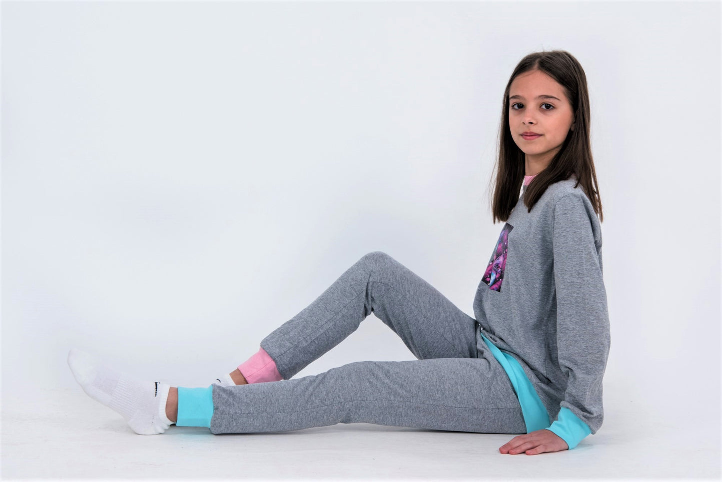 PIJAMA FETE CU IMPRIMEU