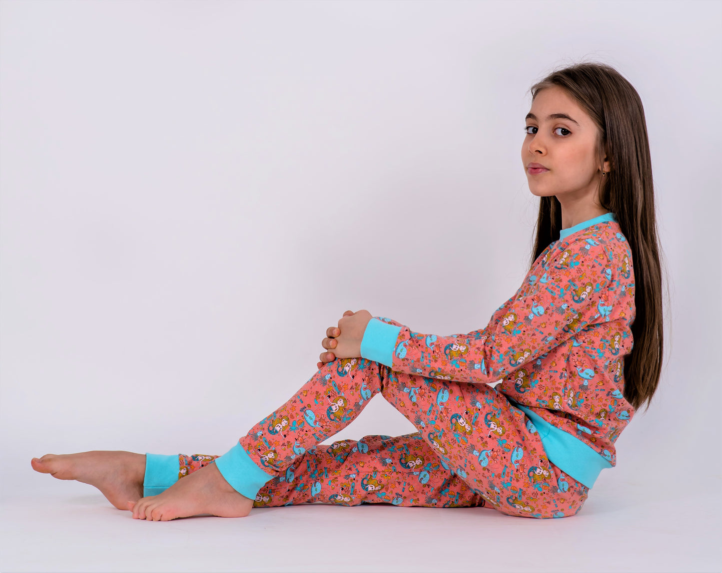 PIJAMA GLOW IN THE DARK SALMON