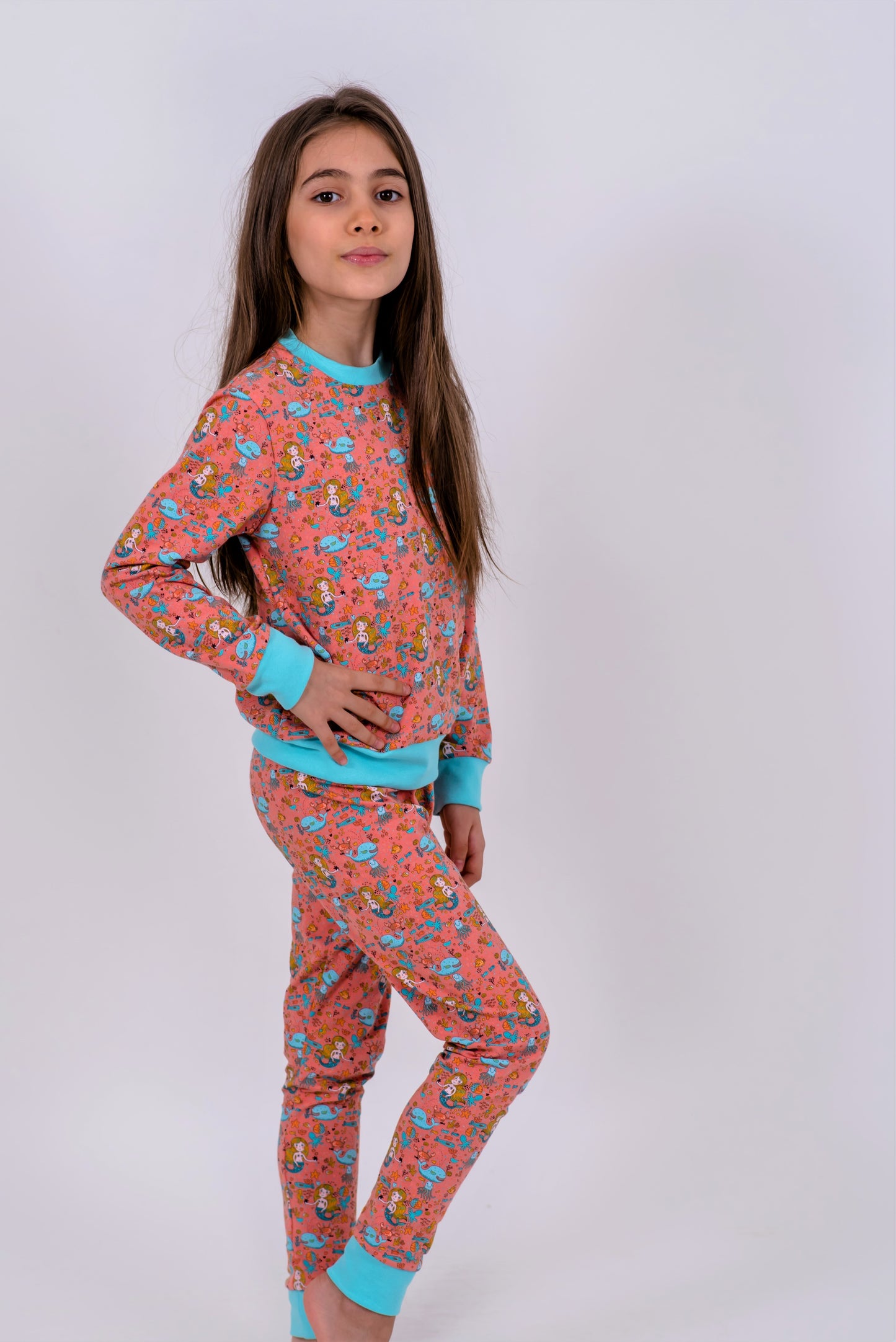 PIJAMA GLOW IN THE DARK SALMON