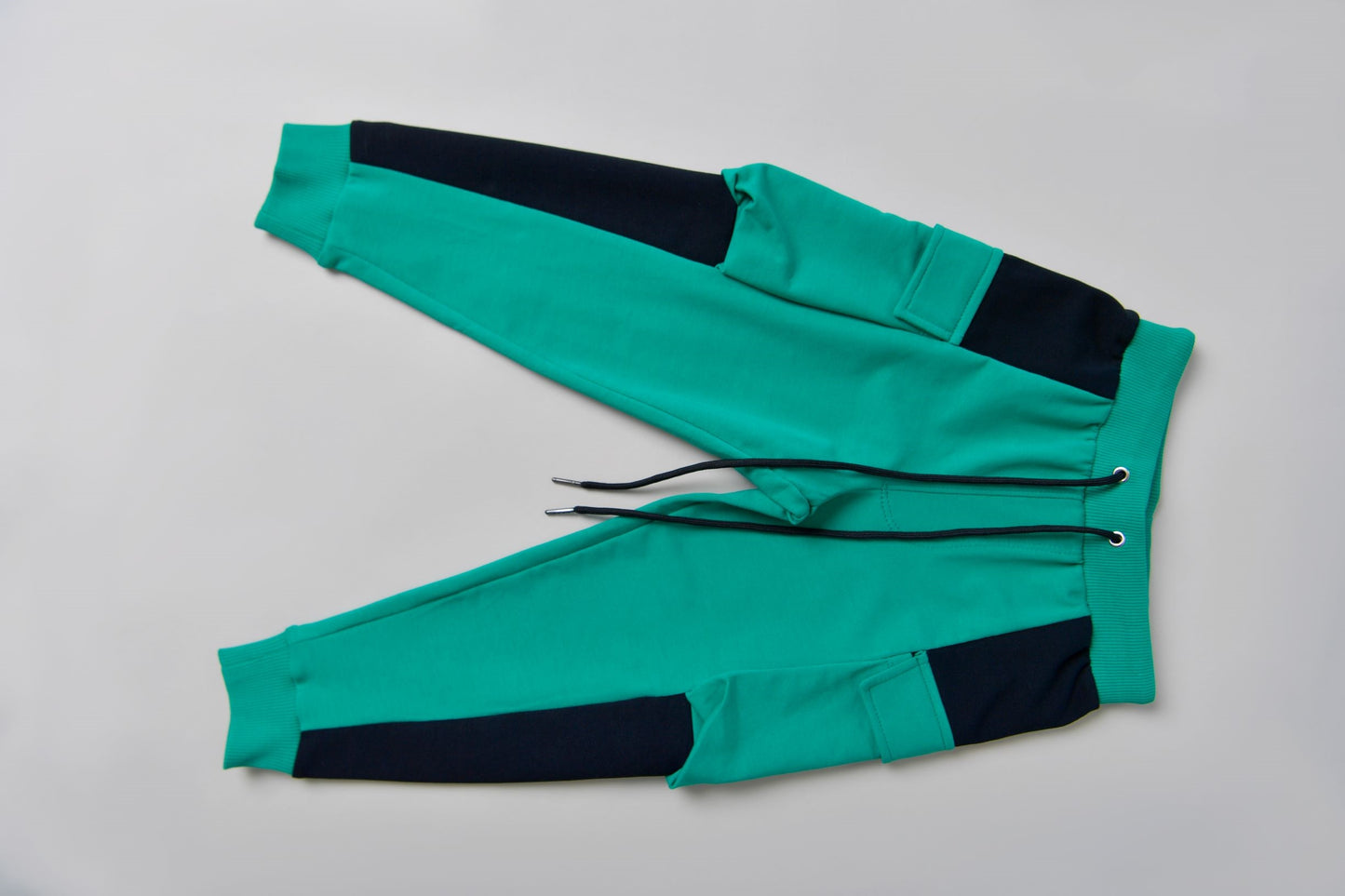 trening baieti colour block verde, verde menta, negru, baieti 2-6 ani