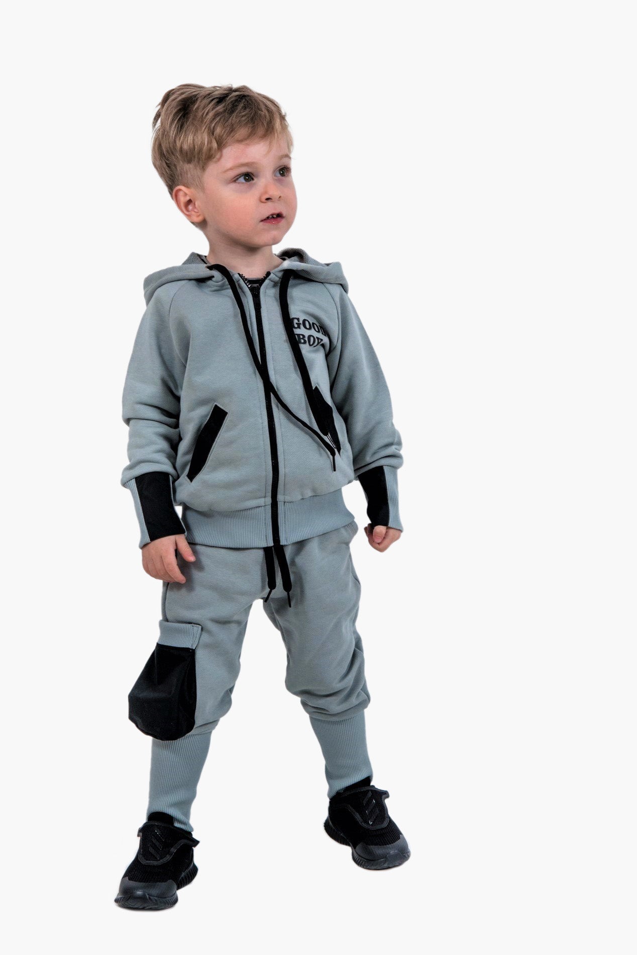 TRENING BUMBAC GRI (size 2 - 6)