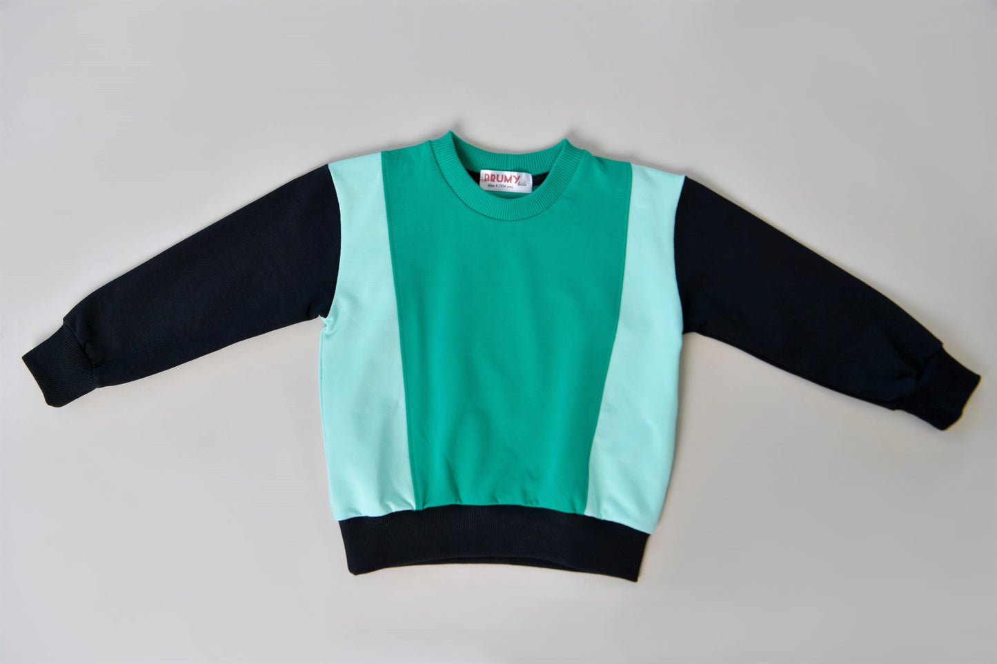 trening colorblock verde menta negru fete
