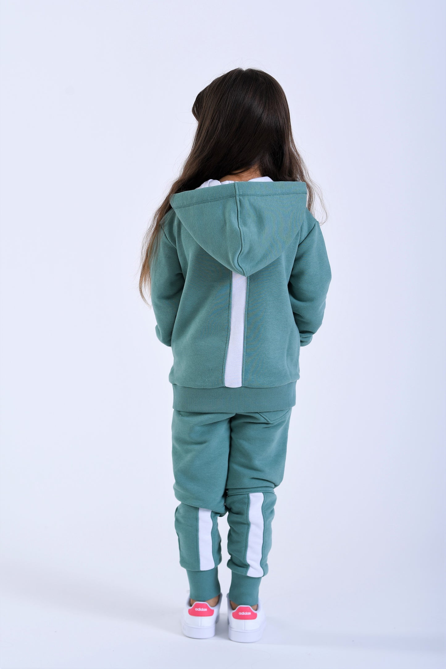 TRENING BUMBAC CU VIPUSCA, VERDE CU ALB (size 2 - 6)