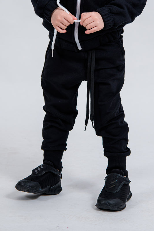 JOGGER SUBTIRE NEGRU