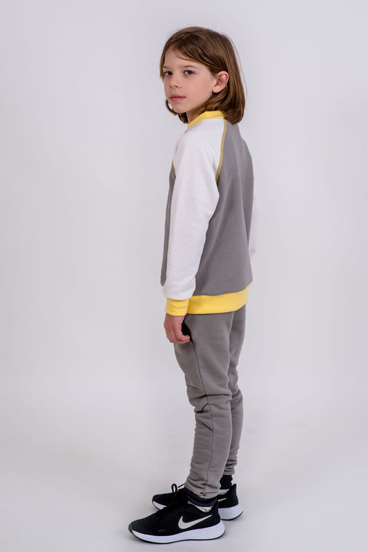 PANTALON BUMBAC GRI CEMENT