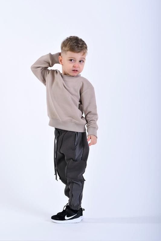 Pantaloni baieti cu fas