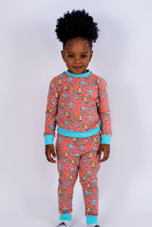 PIJAMA GLOW IN THE DARK SALMON
